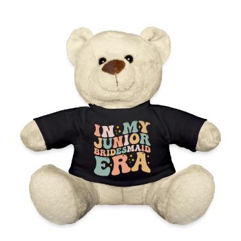 In My Junior Bridesmaid Era Fun Wedding Engagement - Teddy Bear - black - Front