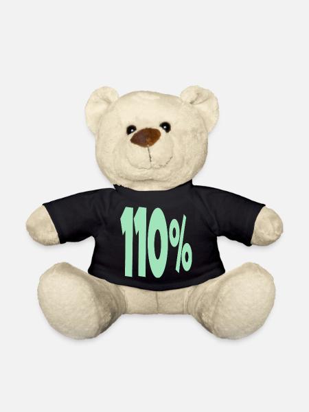 One Hundred and 10 Percent - Teddy Bear - black
