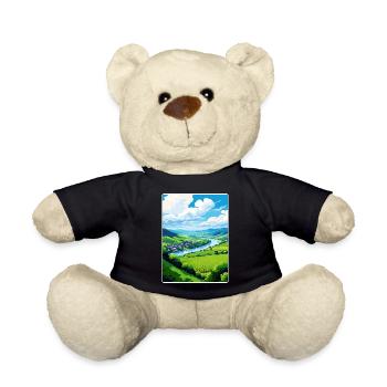 Vallée de la Moselle Allemagne Affiche de voyage Souvenir WPA - Nounours - noir - Devant