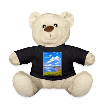 Niedersachsen Wattenmeer Deutschland Reiseplakat Souvenir - Teddy - Schwarz - Vorne