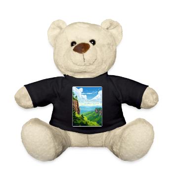 Elbsandsteingebirge Deutschland Reiseposter WPA - Teddy - Schwarz - Vorne