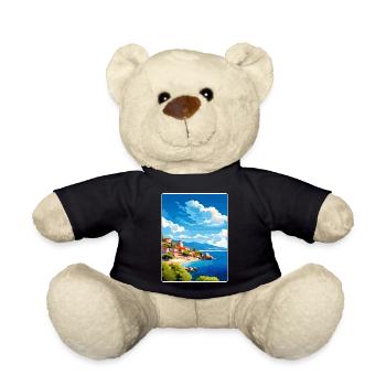 Îles Saroniques Grèce Affiche de voyage Souvenir WPA - Nounours - noir - Devant