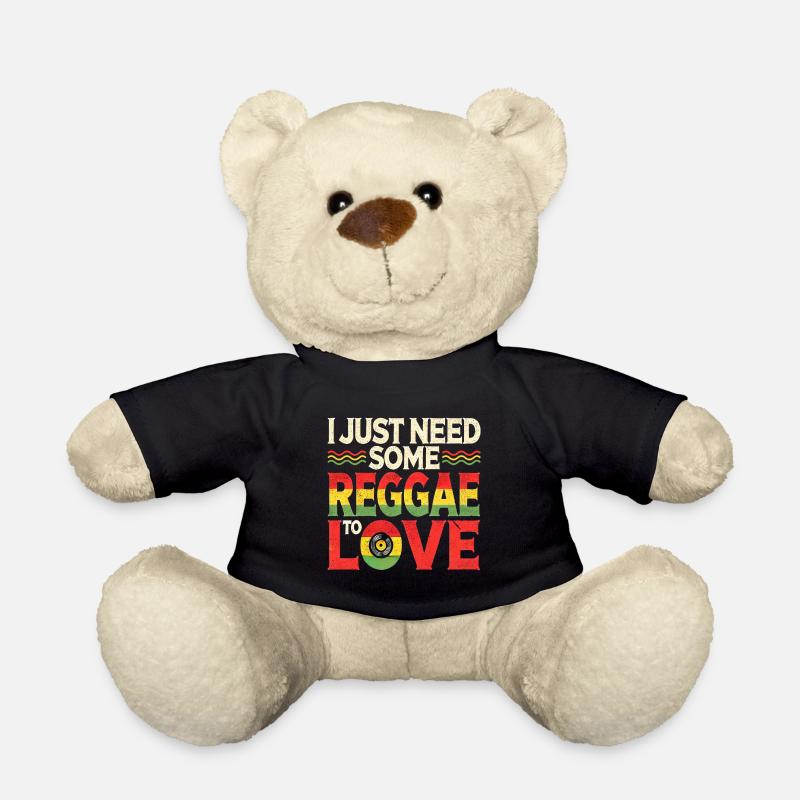 Reggae Jamaika Design - Teddy - Schwarz