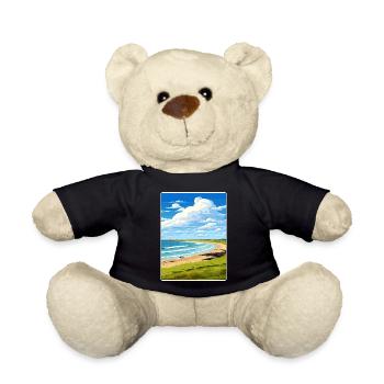 Constantine Bay Cornwall England Reiseposter WPA - Teddy - Schwarz - Vorne