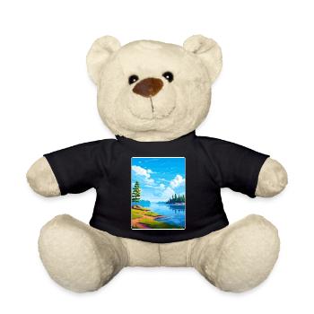 Lake Arrowhead Kalifornien Reise Poster Souvenir - Teddy - Schwarz - Vorne