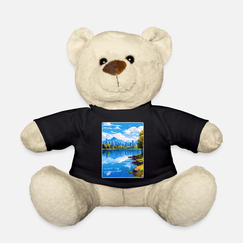 Vancouver Kanada Reise Poster Souvenir Farbe WPA - Teddy - Schwarz