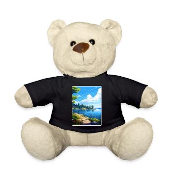 Lake Arrowhead Kalifornien Reise Poster Souvenir - Teddy - Schwarz - Vorne