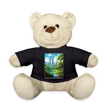 Kuala Lumpur Malaysia Reiseposter Souvenir WPA - Teddy - Schwarz - Vorne