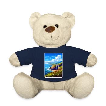 Big Sur Nationalpark Kalifornien Reiseplakat WPA - Teddy - French Navy - Vorne