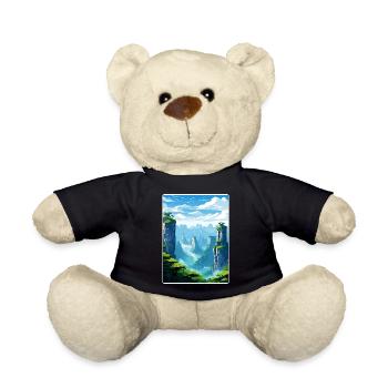 Zhangjiajie China Travel Poster Souvenir Paint WPA - Teddy Bear - black - Front