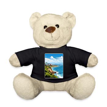 Lima Peru Reise Poster Souvenir Postkarte Malerei - Teddy - Schwarz - Vorne