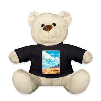 Death Valley National Park California Travel Card - Teddy Bear - black - Front