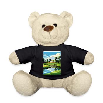 Augusta Golf Course Vintage Voyage Poster Souvenir - Nounours - noir - Devant