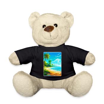 Bahamas Karibik Reise Poster Souvenir Farbe WPA - Teddy - Schwarz - Vorne