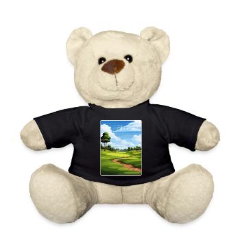Tpc Boston Golf Club Affiche de voyage Souvenir WPA - Nounours - noir - Devant