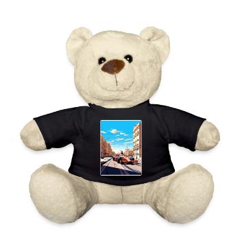 Valencia Circuit Motorsport Race Spain Travel Card - Nounours - noir - Devant