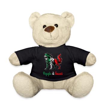 Le drapeau italien Fierté de Sassari - Nounours - noir - Devant