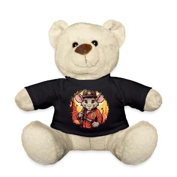 Feuerwehr Ratten - Teddy - Schwarz - Vorne