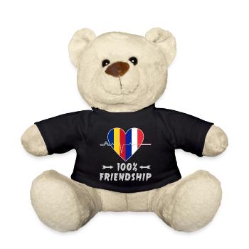 Portugal et France : amitié à 100 % - Nounours - noir - Devant