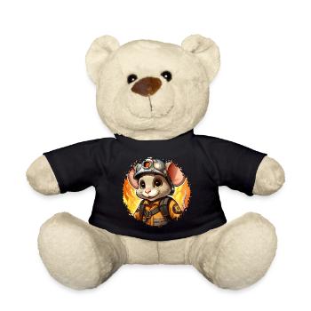 Maus Feuerwehr - Teddy - Schwarz - Vorne