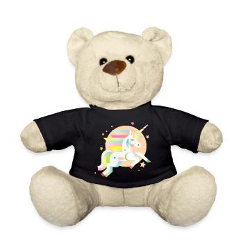 Licorne géométrique délicate – Rêveuse et magique - Nounours - noir - Devant