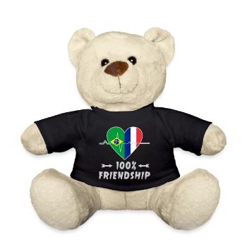 Le Brésil et la France, une amitié à 100 % - Nounours - noir - Devant