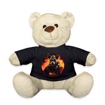 Hyena Fire Brigade - Teddy Bear - black - Front