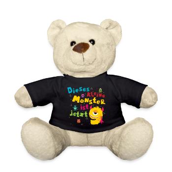 Dieses kleine Monster ist jetzt 9 Kindergeburtstag - Teddy - Schwarz - Vorne
