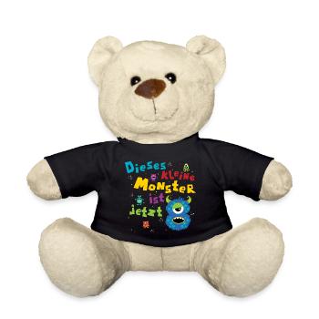 Dieses kleine Monster ist jetzt 8 Kindergeburtstag - Teddy - Schwarz - Vorne