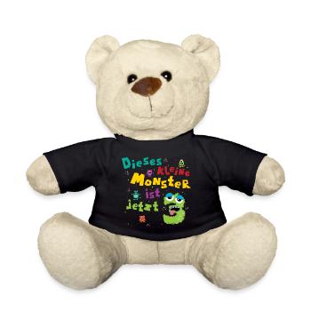 Dieses kleine Monster ist jetzt 3 Kindergeburtstag - Teddy - Schwarz - Vorne