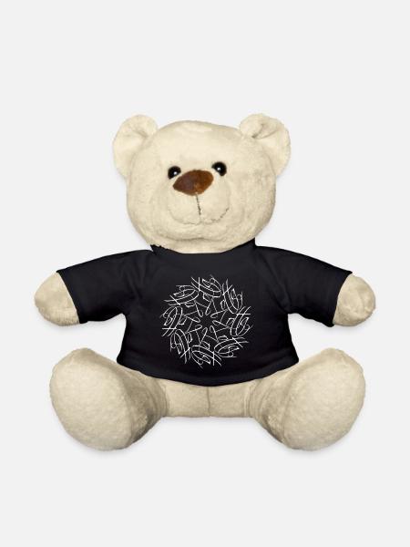 Lotta Name Namensmandala - Teddy - Schwarz