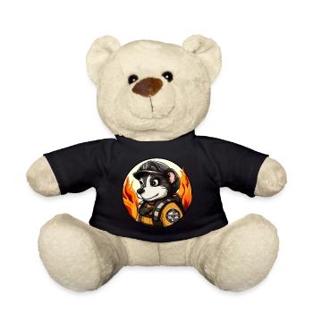Stinktiere Feuerwehr - Teddy - Schwarz - Vorne