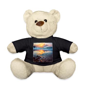 Beach Pebbles - Teddy Bear - black - Front