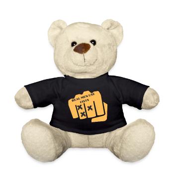 Fists Card Graphic - Teddy Bear - black - Front