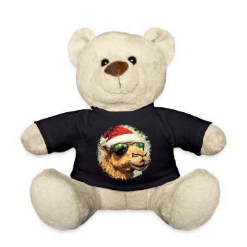 Camel Santa Claus - Teddy Bear - black - Front