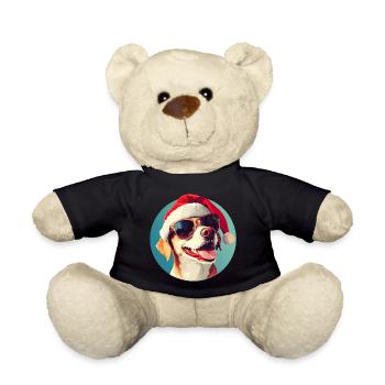 Dogs Christmas - Teddy Bear - black - Front