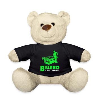 Le billard est ma thérapie - Nounours - noir - Devant