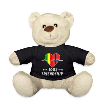 Mali und Norwegen 100% Freundschaft - Teddy - Schwarz - Vorne