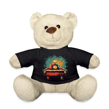Billiard Comic Style - Teddy Bear - black - Front