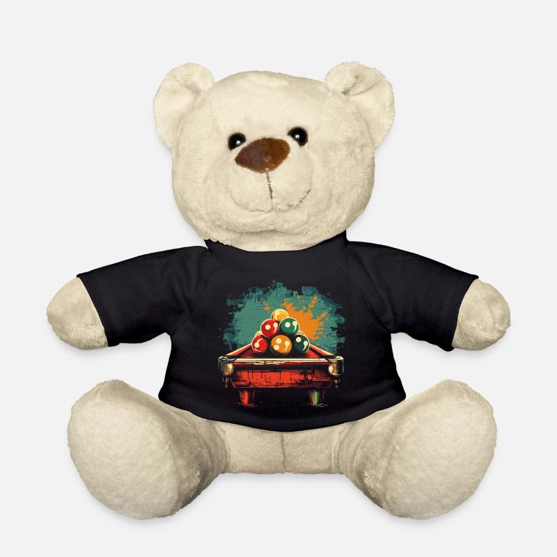 Billard Comic Stil - Teddy - Schwarz