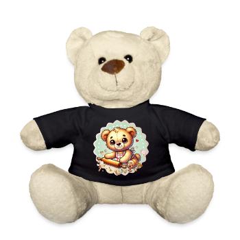 Backender Weihnachts-Teddy – Süße Festtagsfreude - Teddy - Schwarz - Vorne
