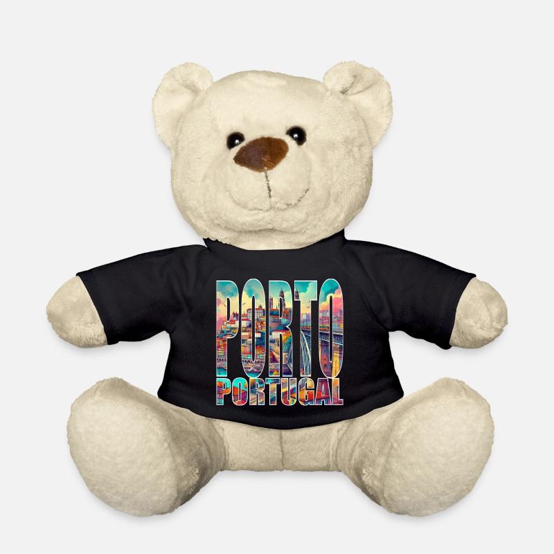 Porto Portugal - Teddy Bear - black
