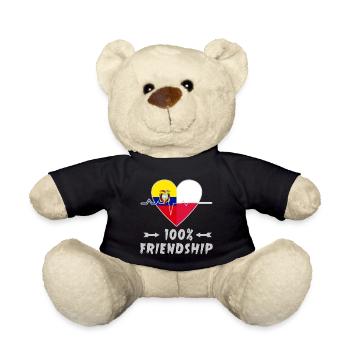 L'Equateur et la Pologne : amitié à 100 % - Nounours - noir - Devant