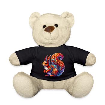Squirrel - Teddy Bear - black - Front
