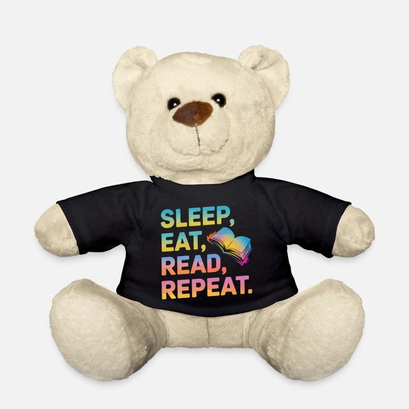 Schlaf Essen Lesen Wiederholen - Teddy - Schwarz