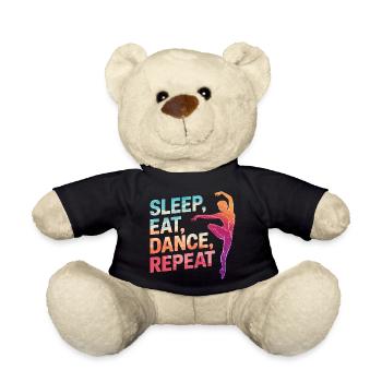Sleep Eat Dance Repeat - Teddy Bear - black - Front