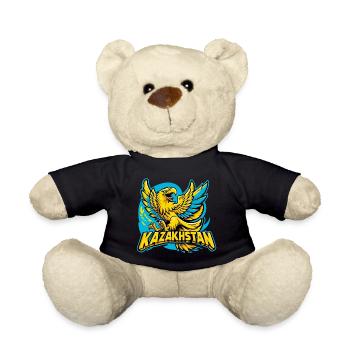 Kasachstan Adler Wappen Emblem Flagge Geschenk - Teddy - Schwarz - Vorne