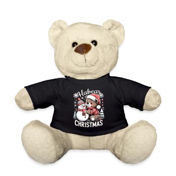 Habear Christmas Bear Snowman Snow Gift - Teddy Bear - black - Front