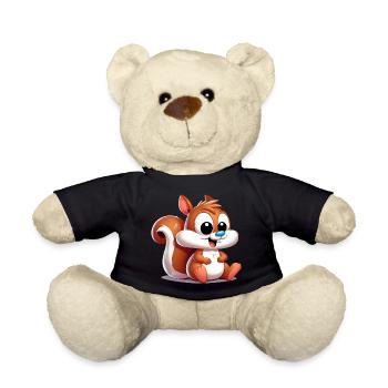 Squirrel - Teddy Bear - black - Front