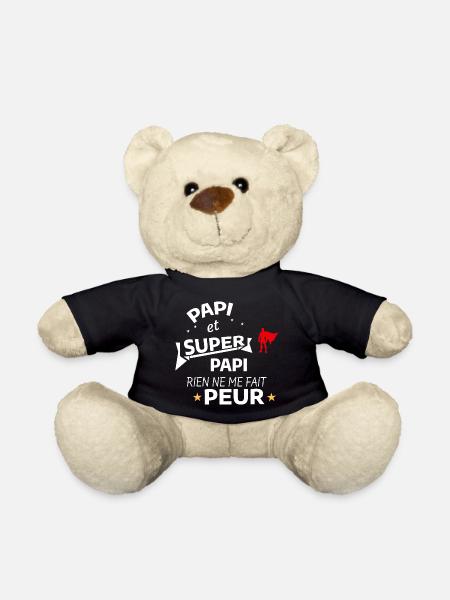 Superheld Humor Vaterschaft Geschenk - Teddy - Schwarz